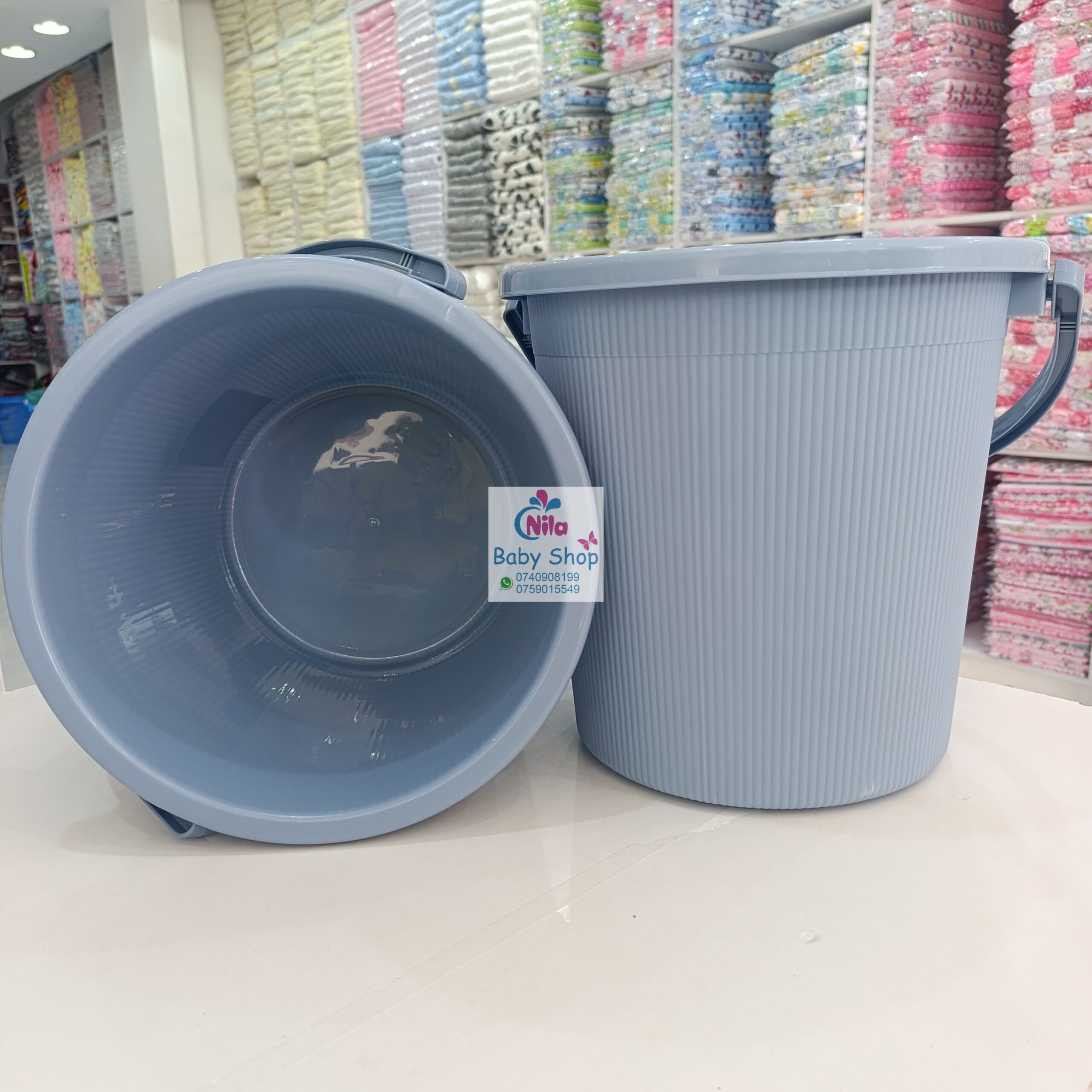 Kenpoly Frosty Bucket with Lid - 20L Durable Plastic Storage & Baby Care Bucket with Handle (Multipurpose) - Image 5