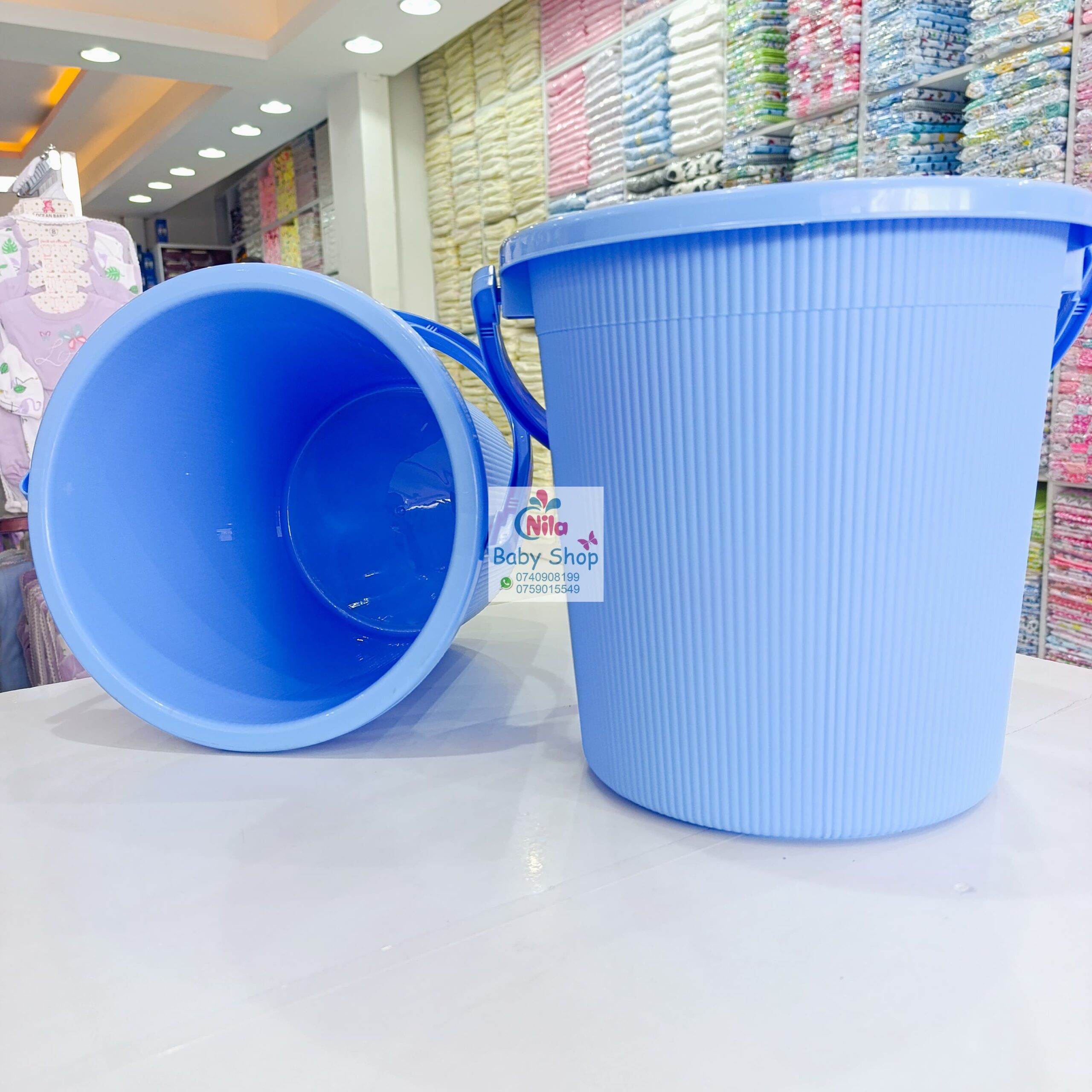 Kenpoly Frosty Bucket with Lid - 20L Durable Plastic Storage & Baby Care Bucket with Handle (Multipurpose)