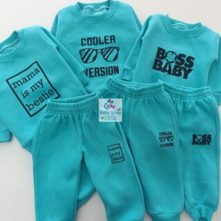 Kids' Cartoon Pattern Long Sleeve O Neck Sweatshirt & Pants Set