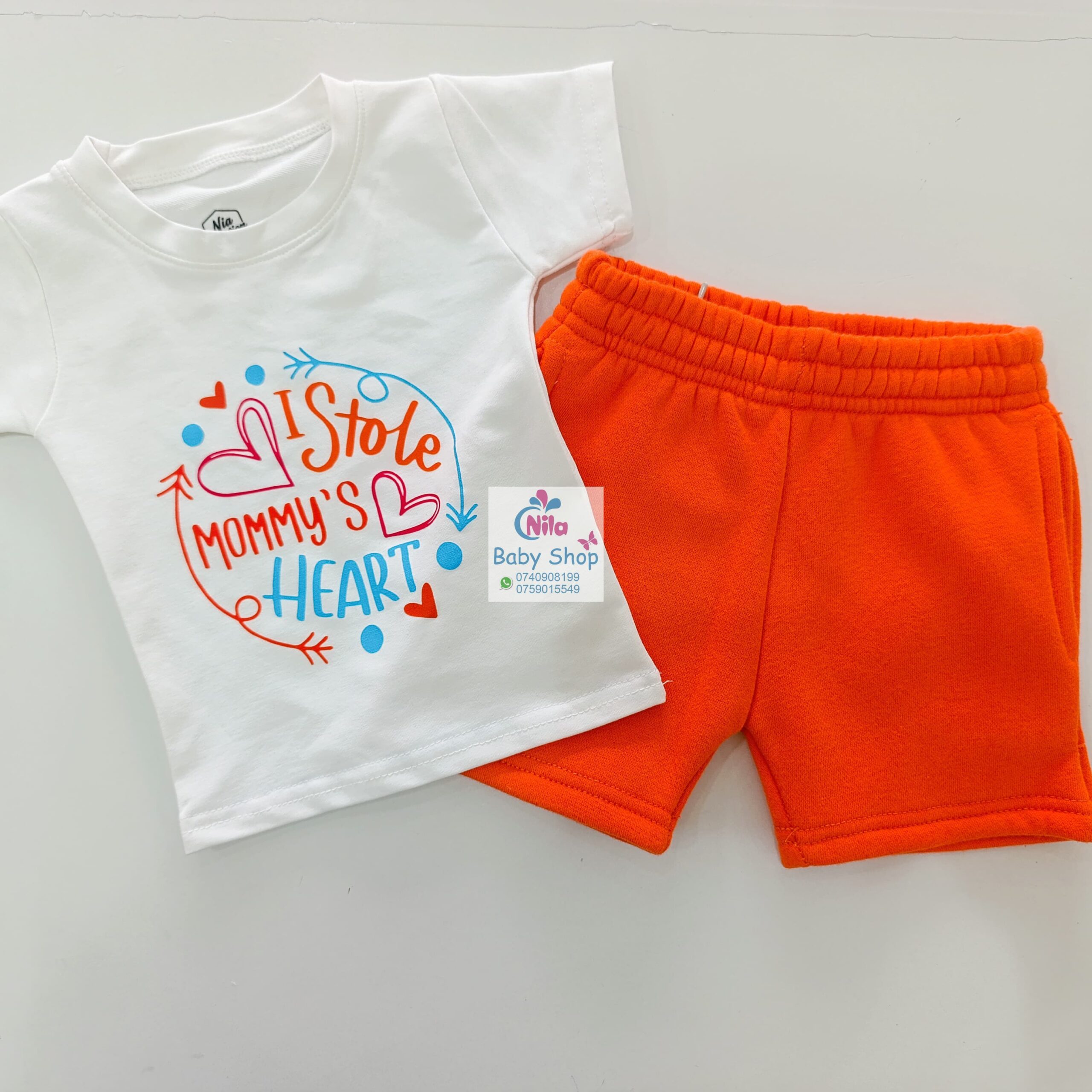 Unisex Baby T-Shirt & Shorts Set – Soft Cotton Summer Outfit, Multi-Color - Image 9