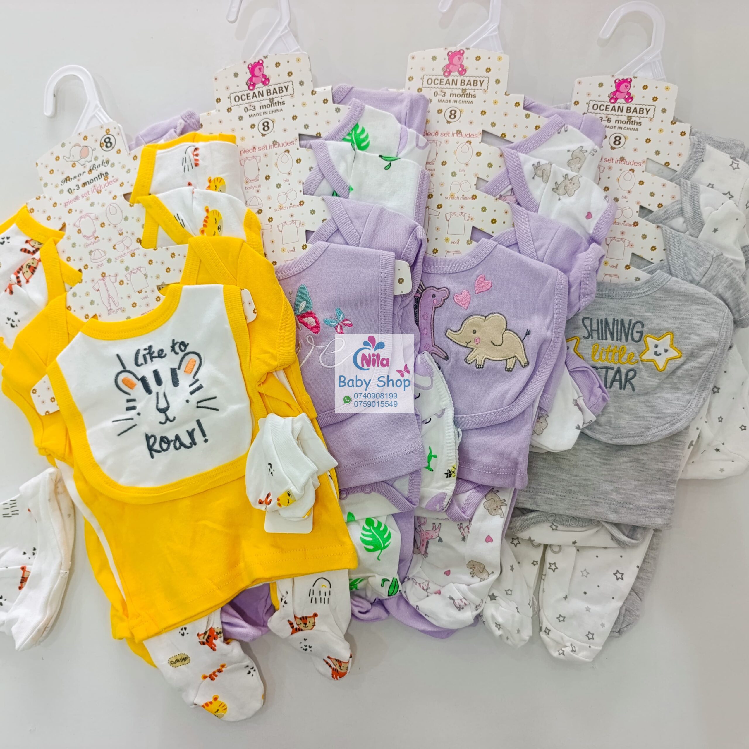 8-Piece Cotton Receiving Set for a Newborn - Image 16