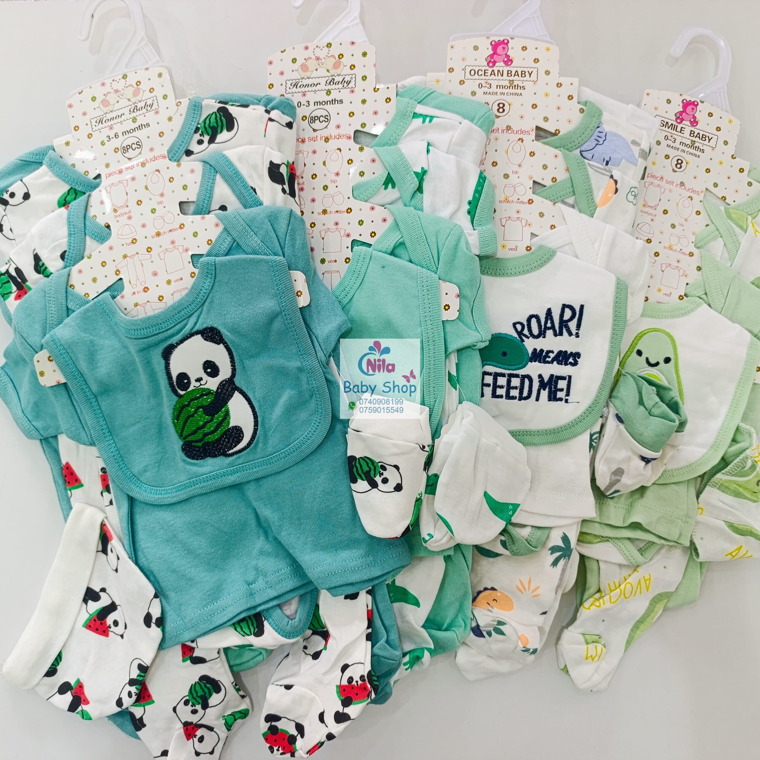 8-Piece Cotton Receiving Set for a Newborn - Image 15