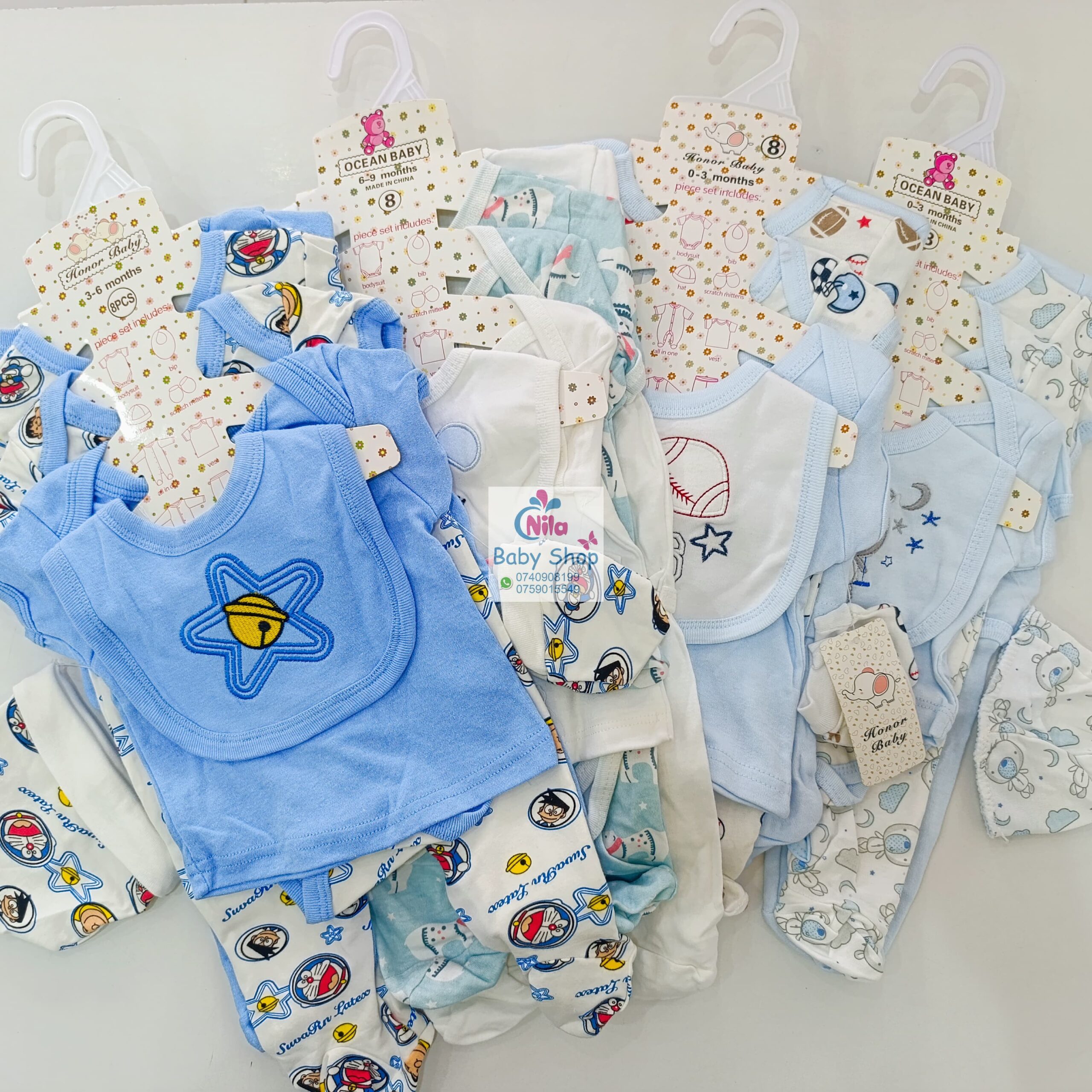 8-Piece Cotton Receiving Set for a Newborn - Image 17