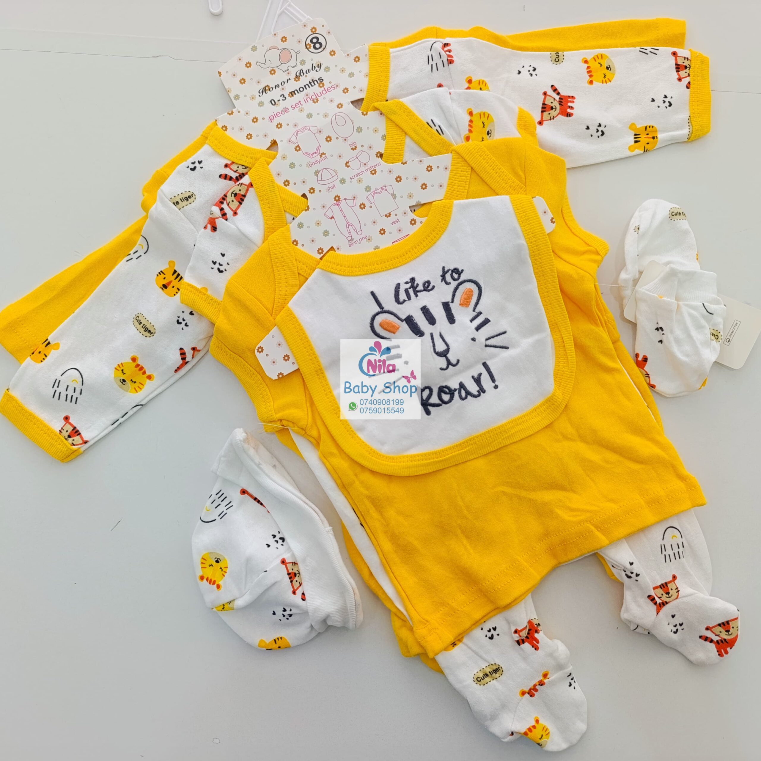8-Piece Cotton Receiving Set for a Newborn - Image 11