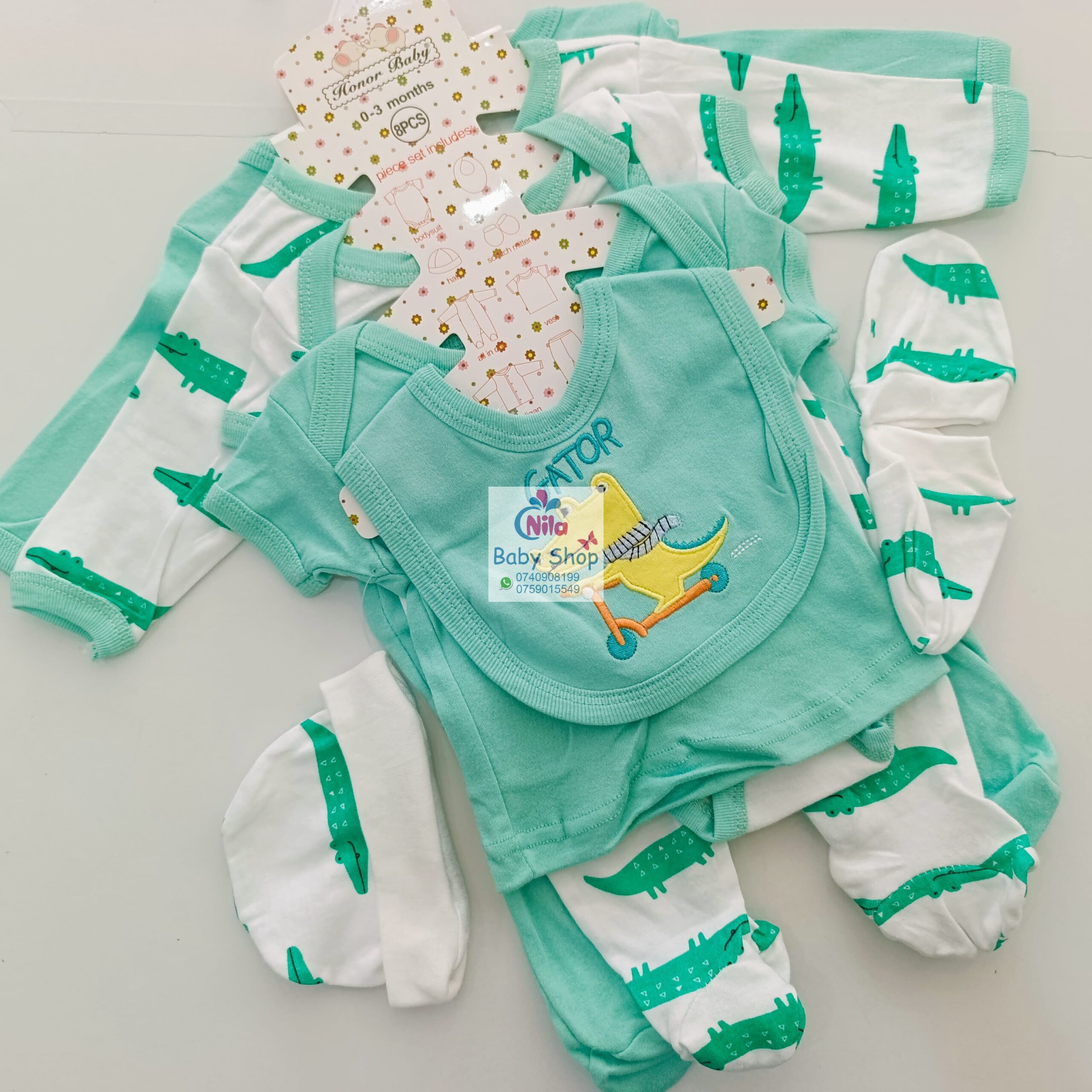 8-Piece Cotton Receiving Set for a Newborn - Image 10