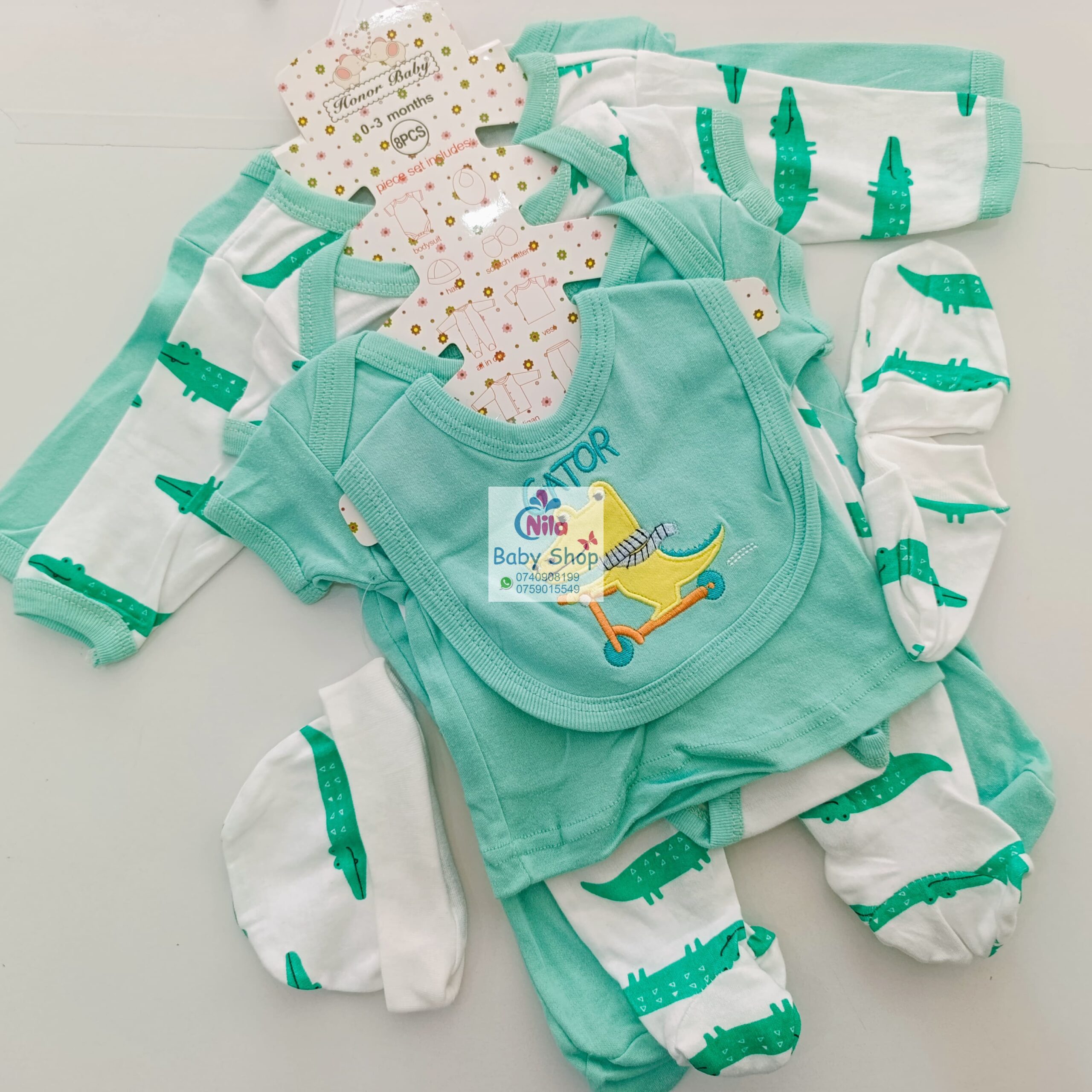 8-Piece Cotton Receiving Set for a Newborn - Image 6