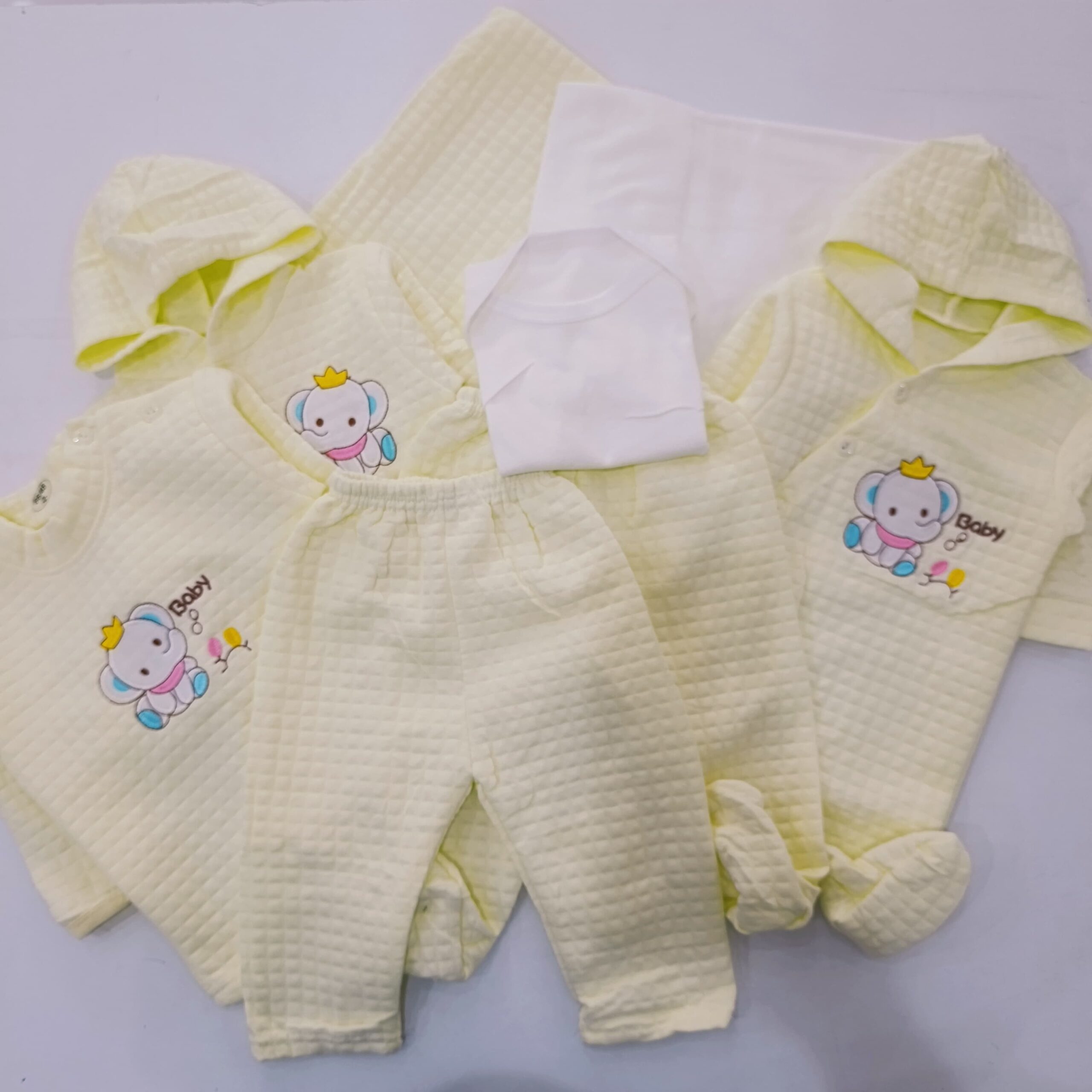 8-Piece Ultra-Cozy Fleece Newborn Receiving Set - Image 4