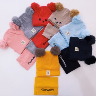 2pc Set Baby Hat and Scarf