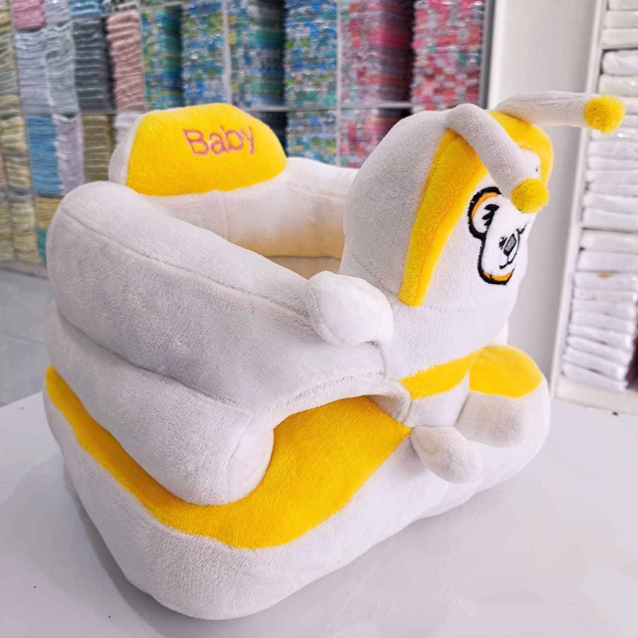 Cartoon Plush Baby Support Sofa Seat - Soft Cushioned Infant Sitting Chair - Image 3