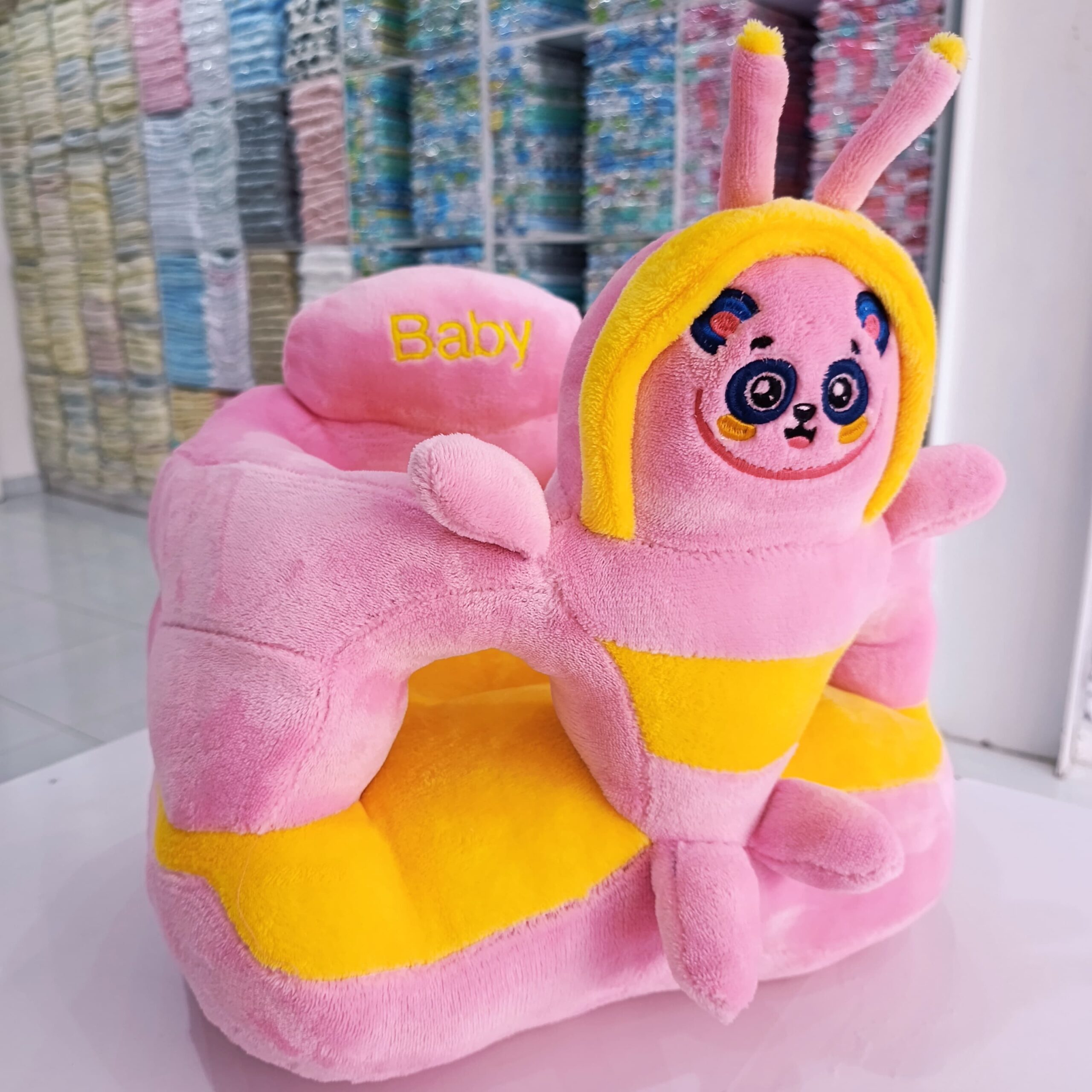 Cartoon Plush Baby Support Sofa Seat - Soft Cushioned Infant Sitting Chair - Image 4
