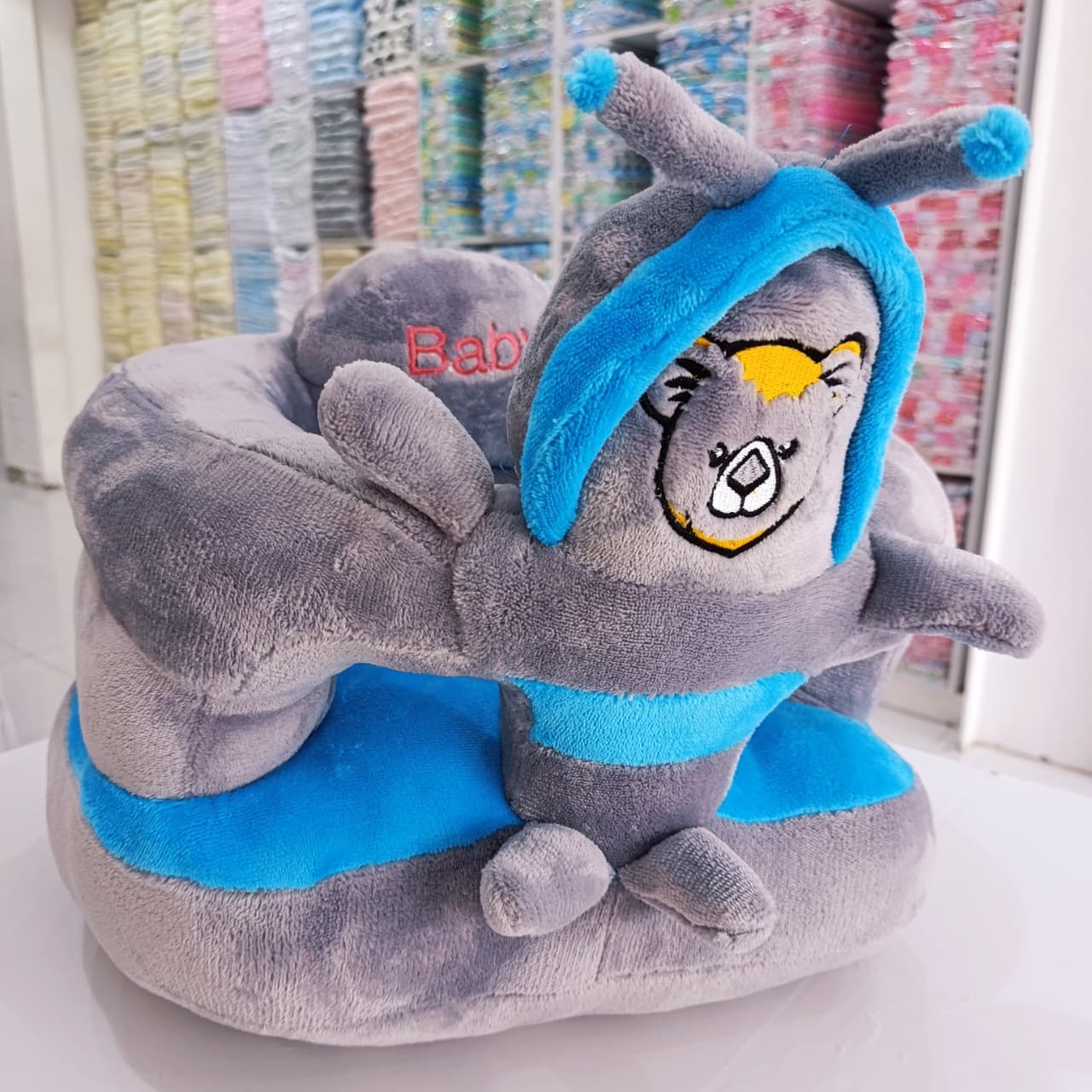 Cartoon Plush Baby Support Sofa Seat - Soft Cushioned Infant Sitting Chair - Image 5