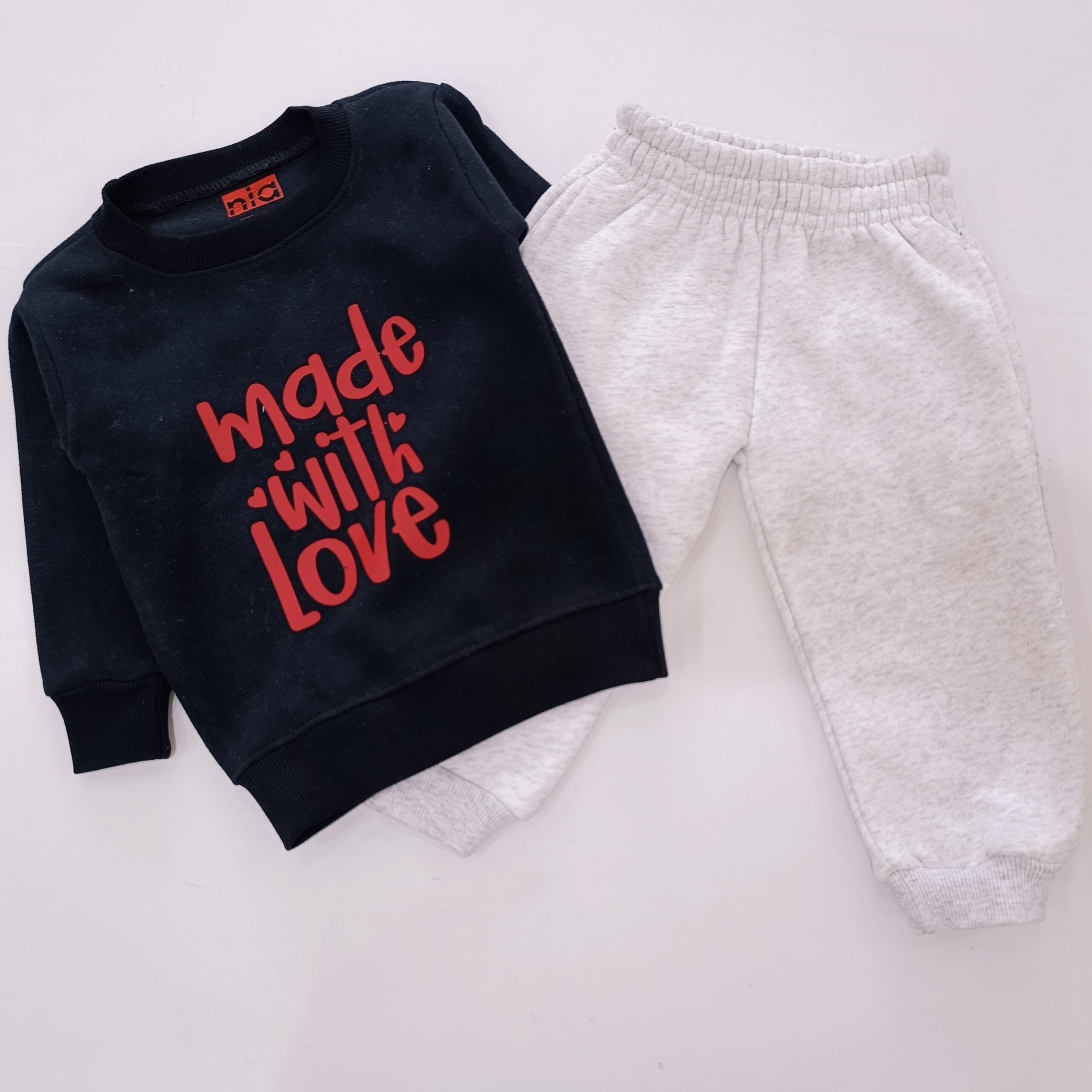 Kids Printed Sweatshirt & Joggers Set - 2 Piece Tracksuit