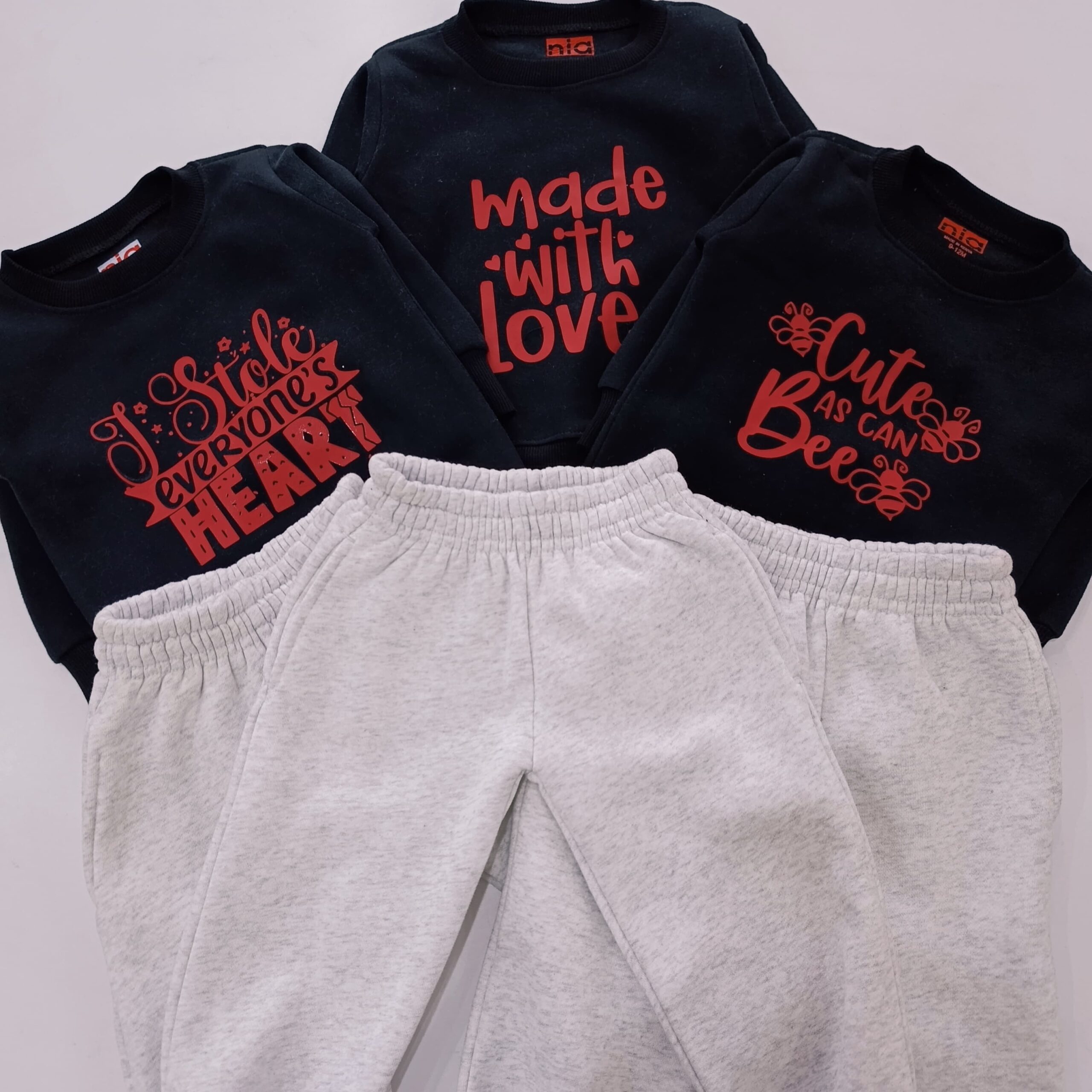 Kids Printed Sweatshirt & Joggers Set - 2 Piece Tracksuit - Image 2