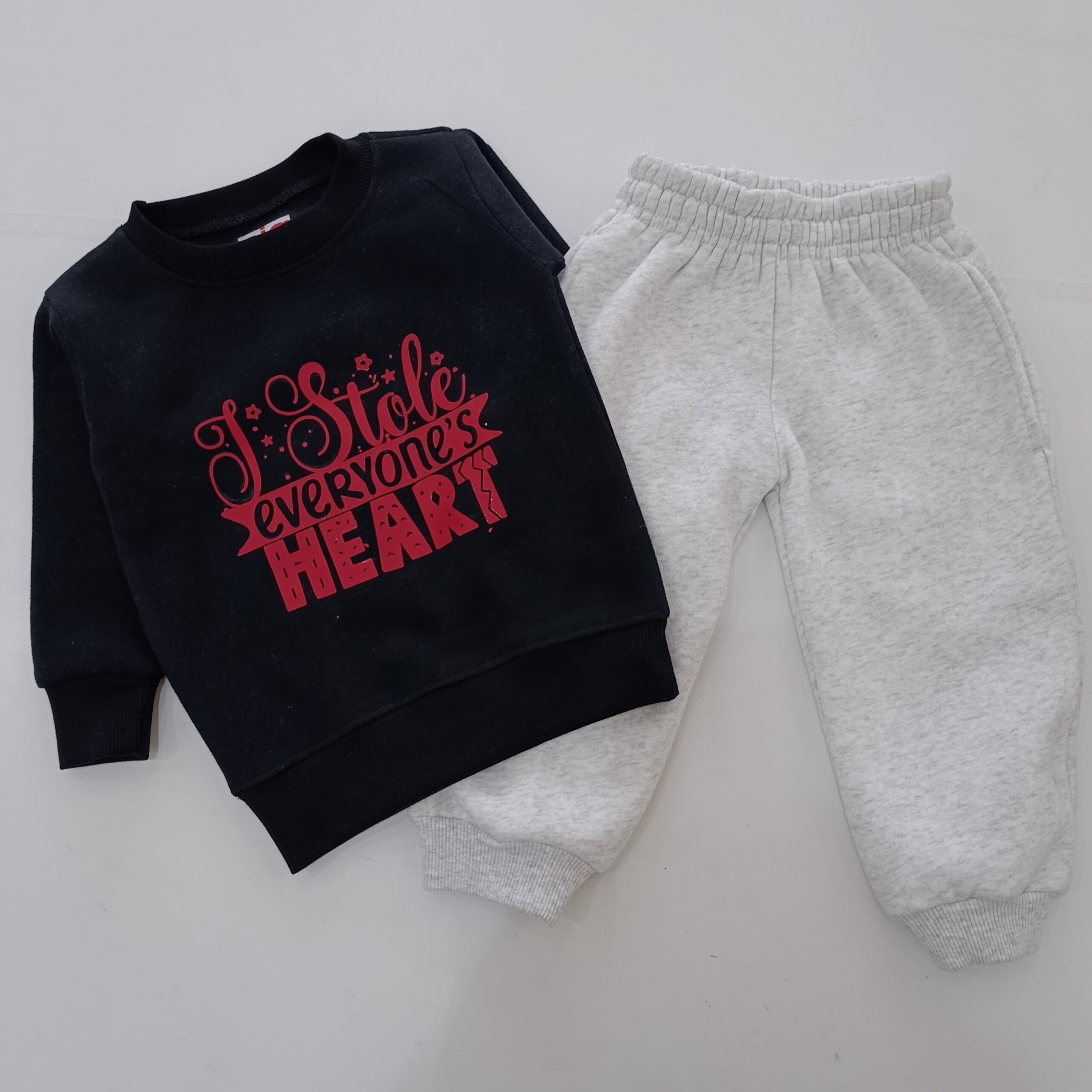 Kids Printed Sweatshirt & Joggers Set - 2 Piece Tracksuit - Image 5