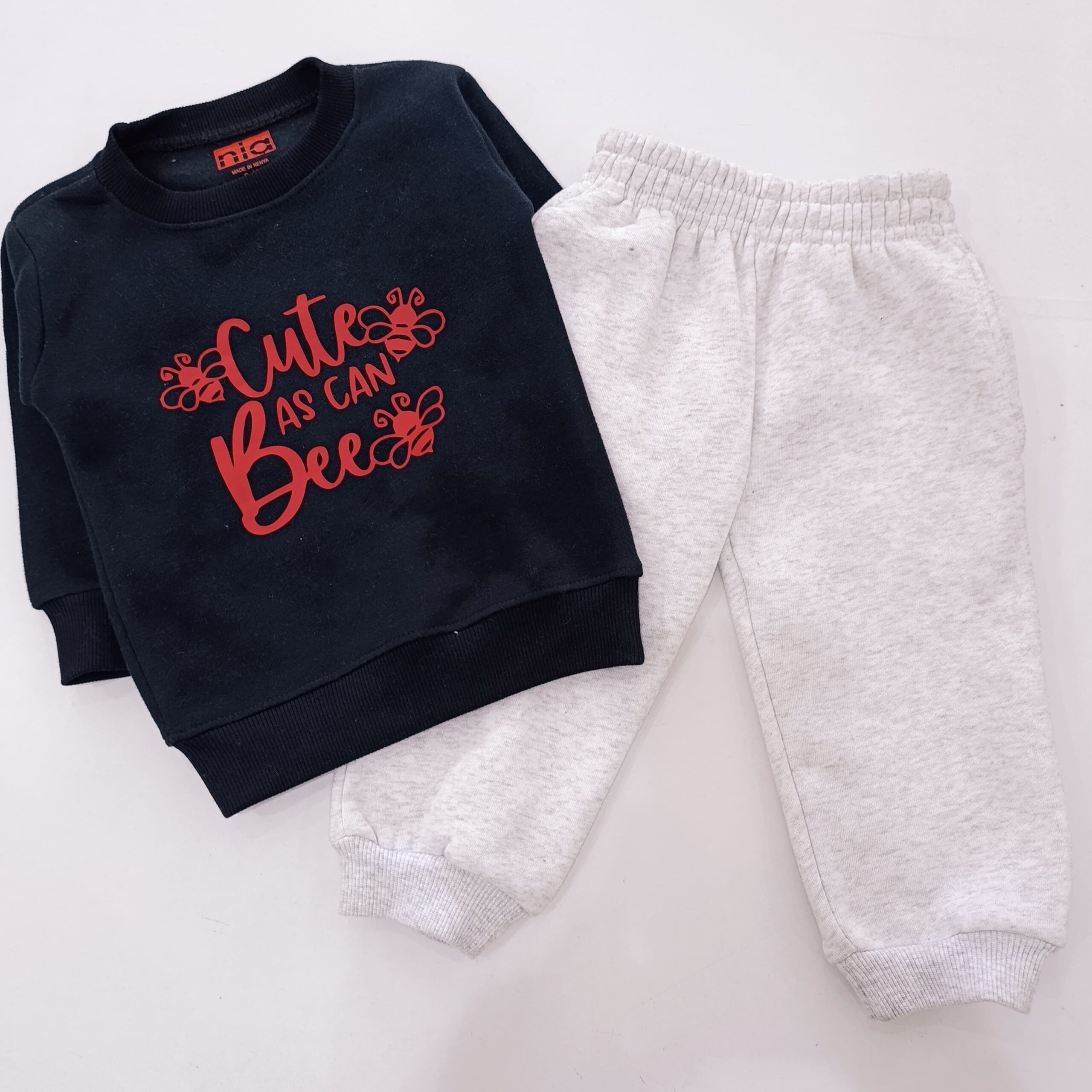 Kids Printed Sweatshirt & Joggers Set - 2 Piece Tracksuit - Image 4