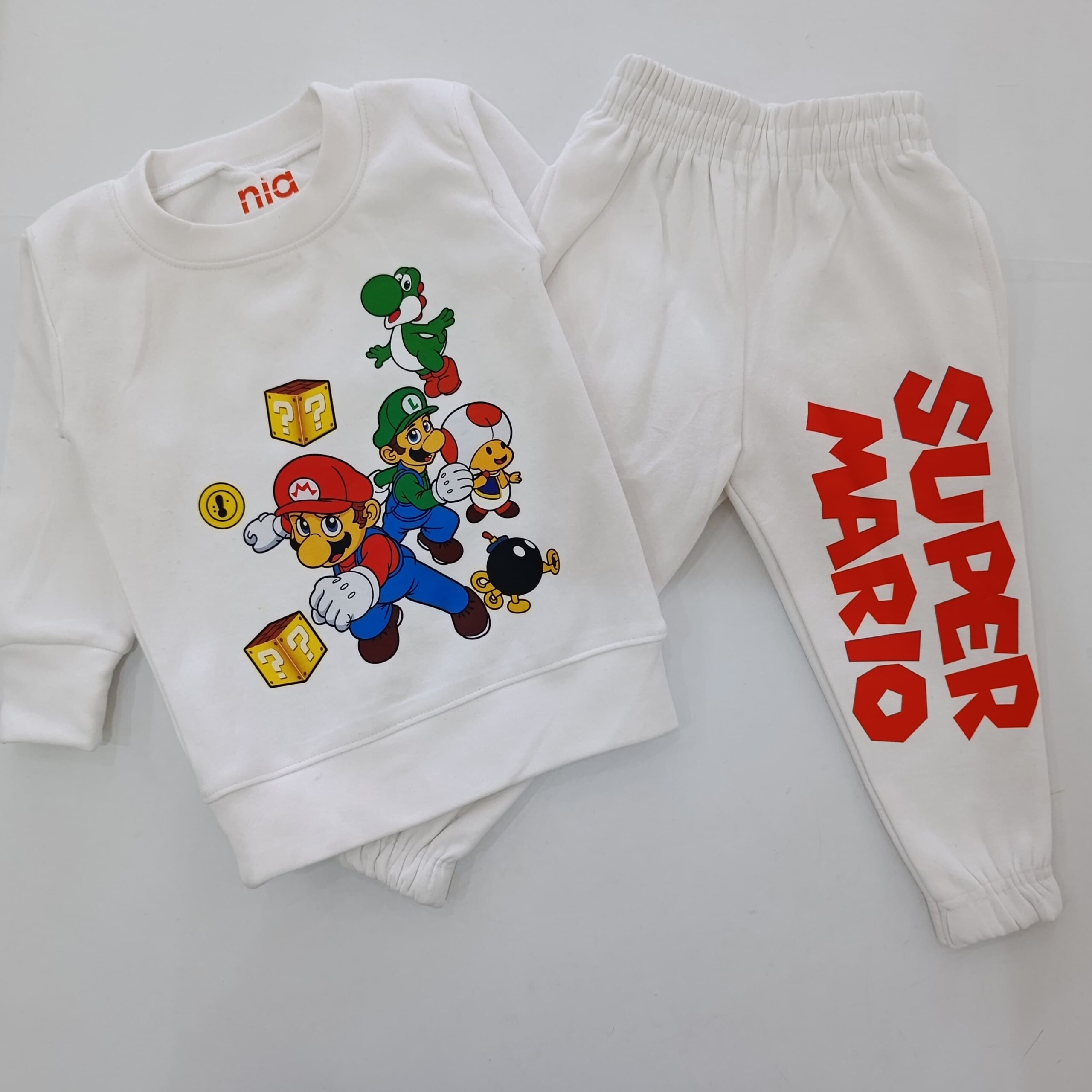 Kids' Cartoon Printed Tracksuit Set - 2-Piece Sweatshirt & Jogger Pants - Image 4