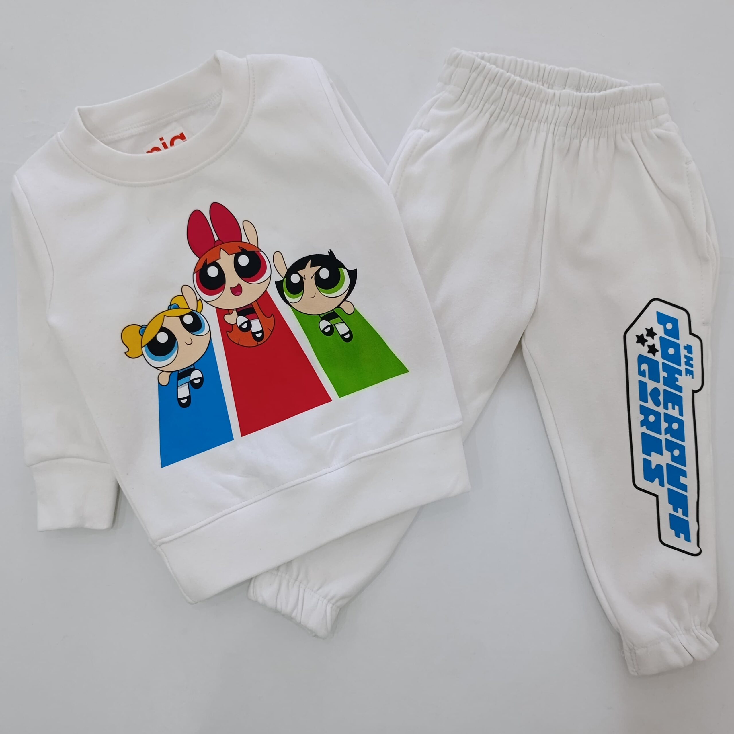 Kids' Cartoon Printed Tracksuit Set - 2-Piece Sweatshirt & Jogger Pants - Image 2