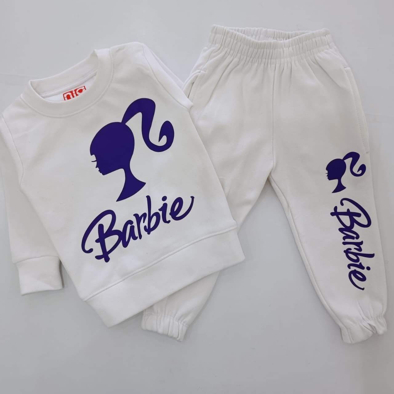 Kids' Cartoon Printed Tracksuit Set - 2-Piece Sweatshirt & Jogger Pants - Image 5